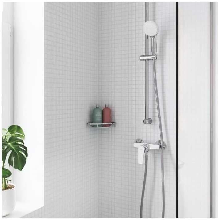 GROHE Start Flow - Einhand-Wannenarmatur (Wandmontage, langlebige Oberfläche, einstellbare Mengenbeg