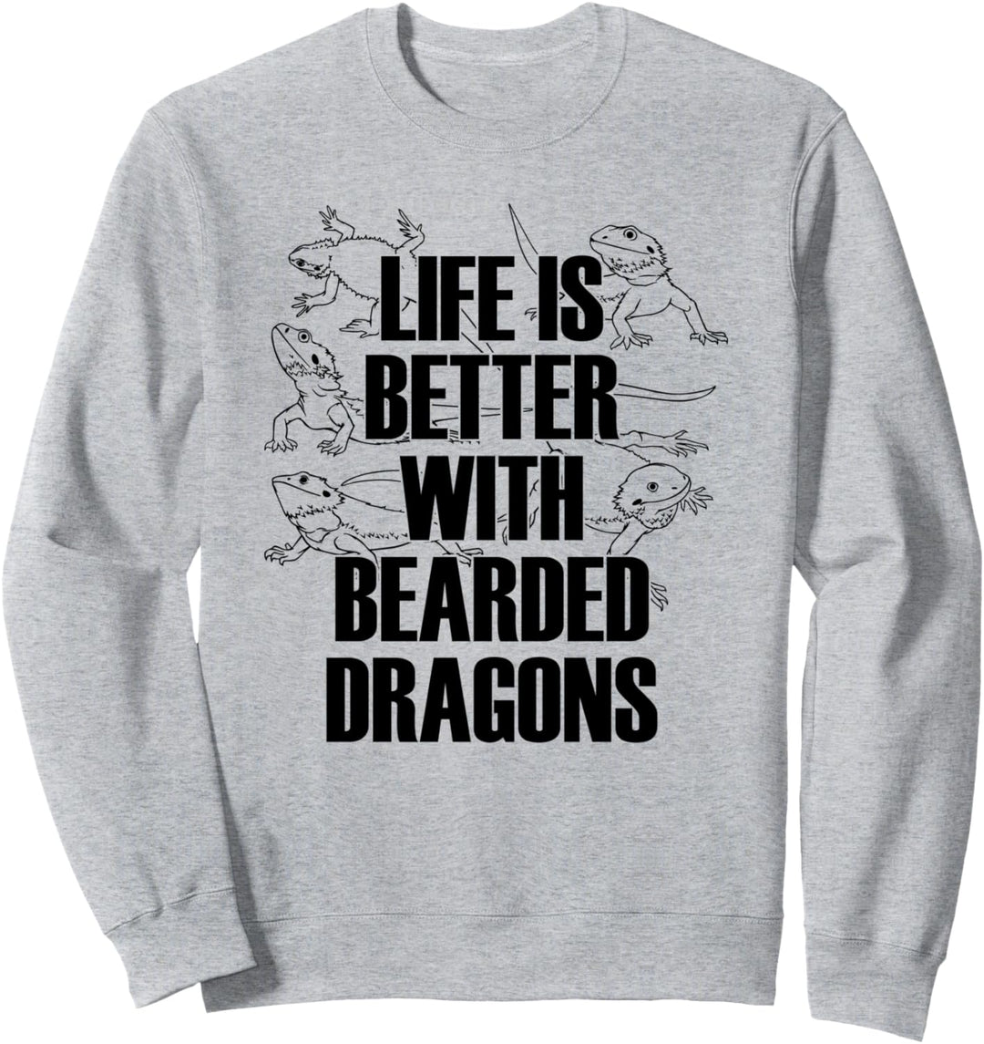 Bartagam ist Leben Ironischer Spruch Reptil Echse Sweatshirt