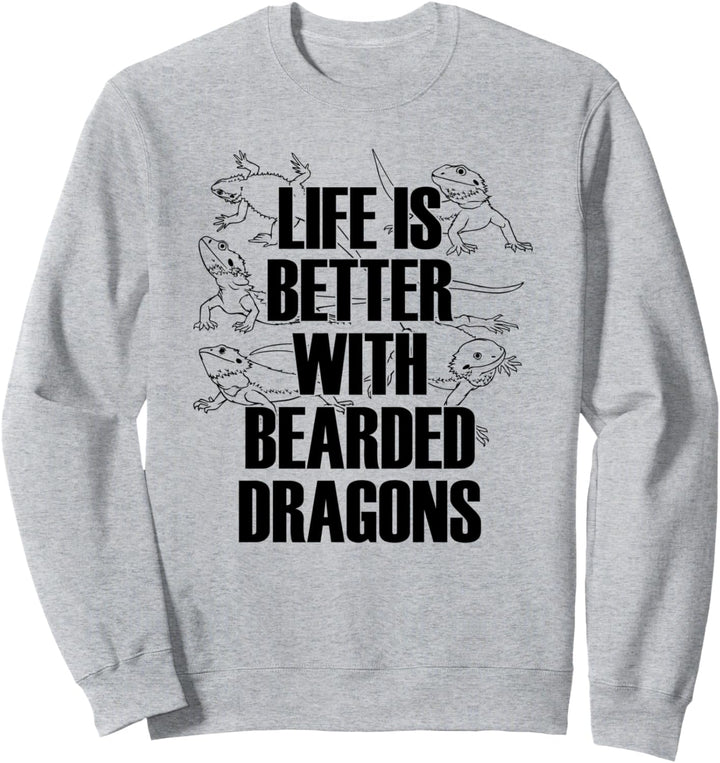 Bartagam ist Leben Ironischer Spruch Reptil Echse Sweatshirt
