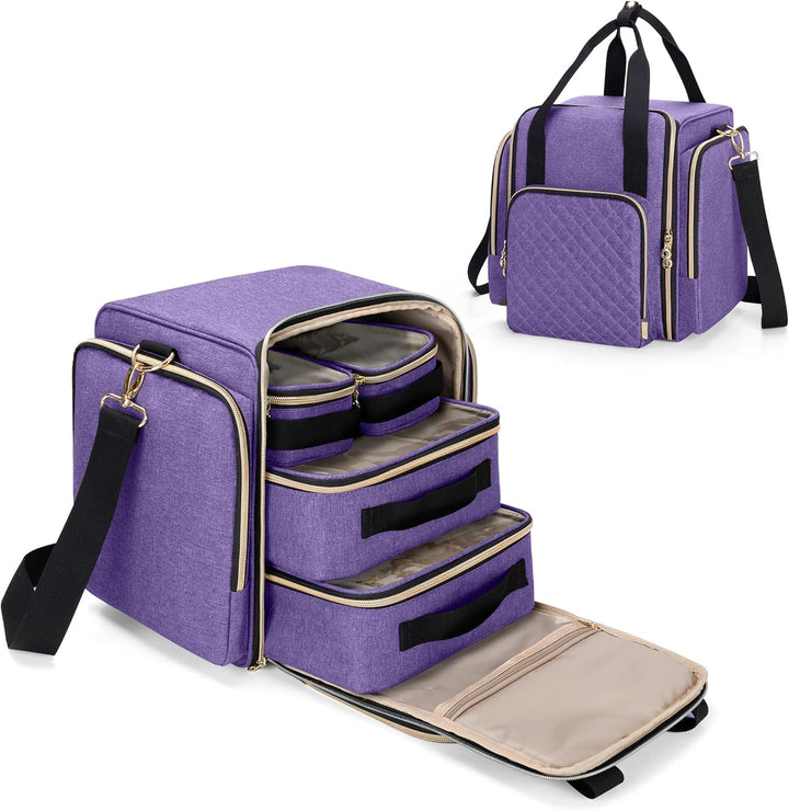 Luxja Kosmetiktasche für Damen & Herren, Kulturbeutel mit Grosser Kapazität, Schminktasche für profe