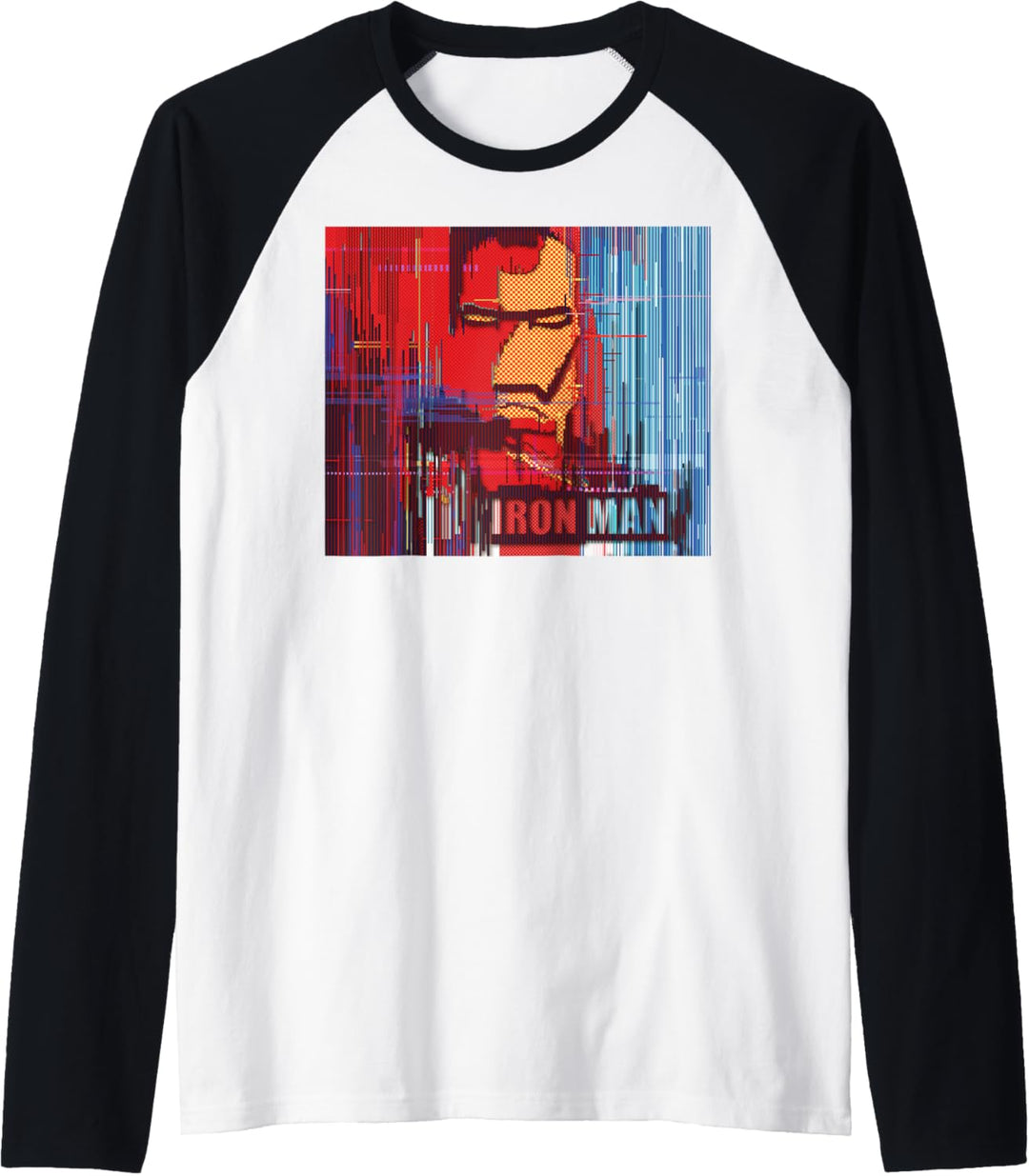 Marvel Iron Man Glitched Poster Raglan