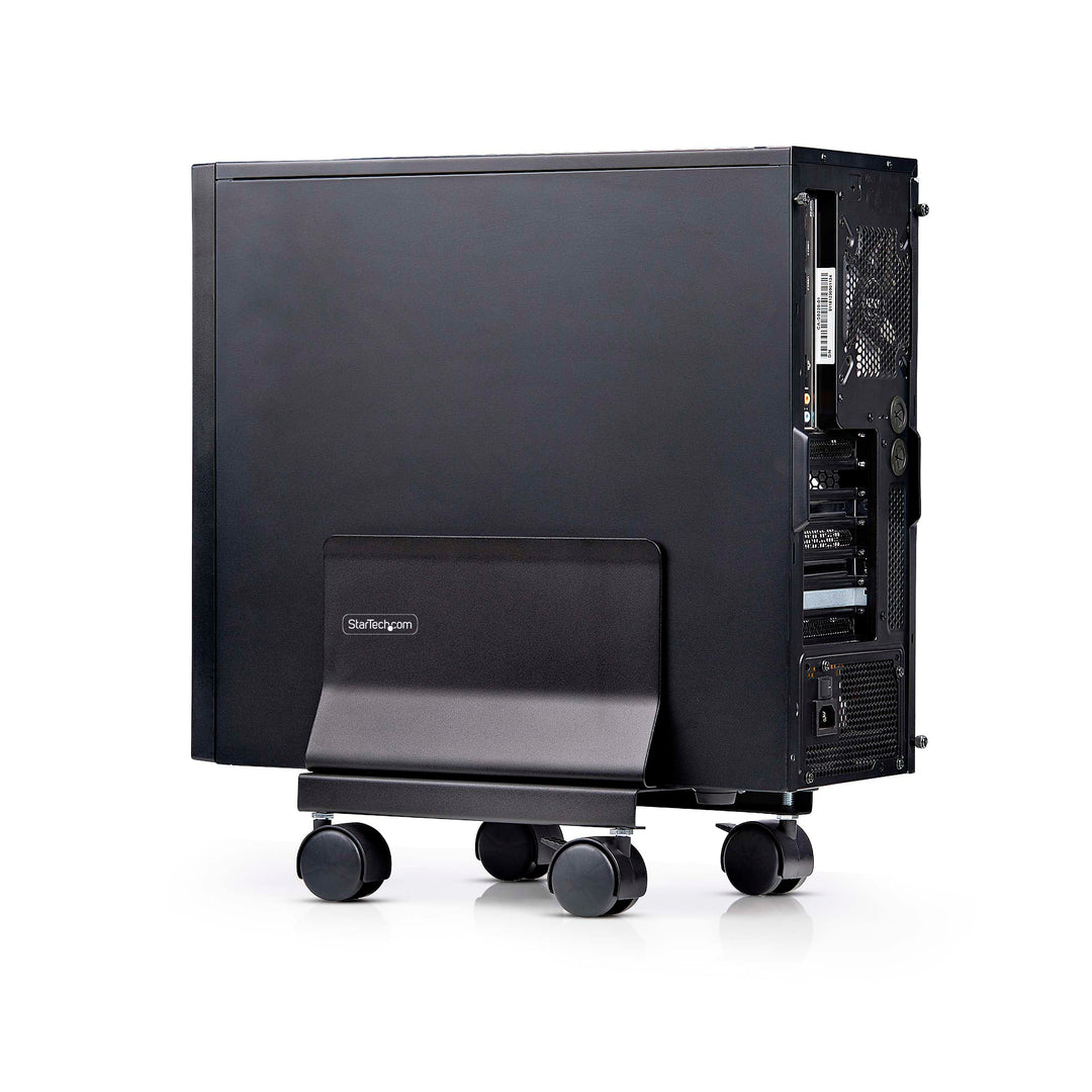 StarTech PC Ständer auf Rädern, Tragkraft 21kg (CPUMOBILESTND) | Rollwagen, Einstellbar, Computerstä
