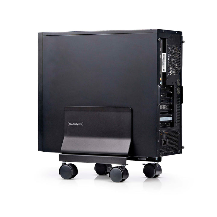 StarTech PC Ständer auf Rädern, Tragkraft 21kg (CPUMOBILESTND) | Rollwagen, Einstellbar, Computerstä