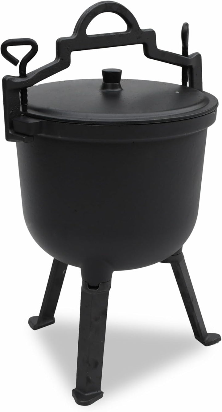 Emaillierter Gusseisentopf ungarischer Jagdtopf für das Lagerfeuer 8L 10L (10L), 10L