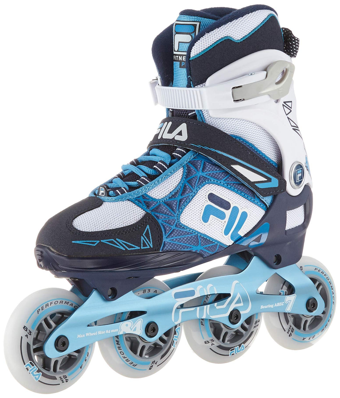 FILA Inliner Damen Legacy Pro 84, Inline-Skates mit Air Flow Belüftungssystem, Rollerblades mit bequ