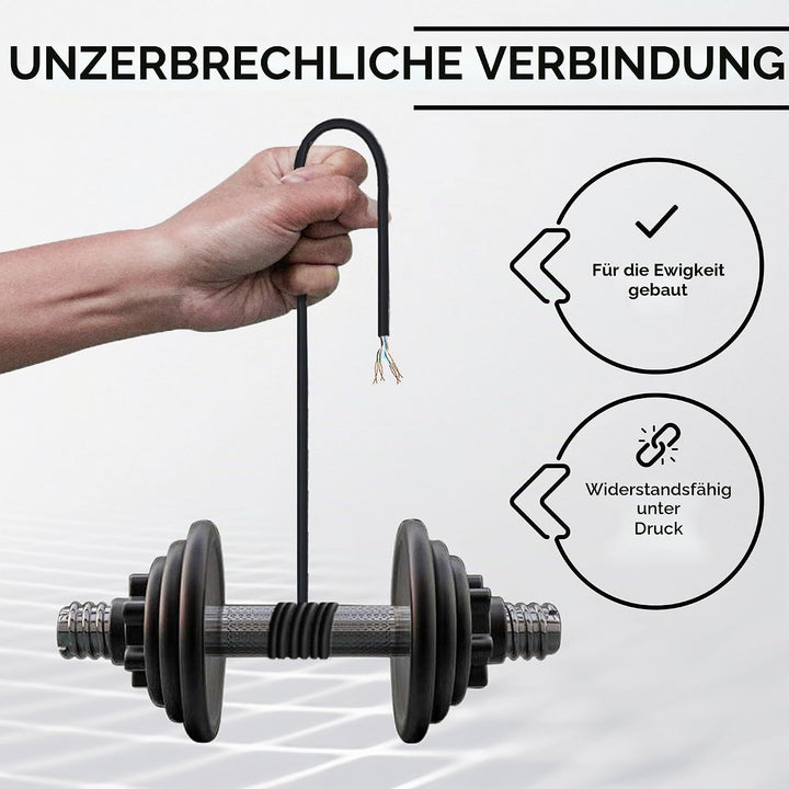 Mr. Tronic 50m Ethernet Netzwerkkabel Cat 5E, LAN Netzwerkkabel Für Schnelle &amp; Zuverlässige Internet