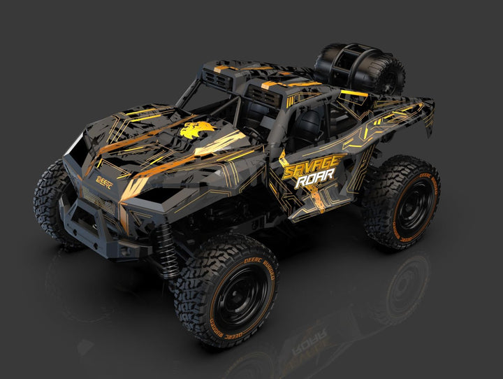 DEERC 1:14 Schnelles RC-Geländeauto, 40 km/h Hochgeschwindigkeits-RC-Truck mit LED-Scheinwerfer für