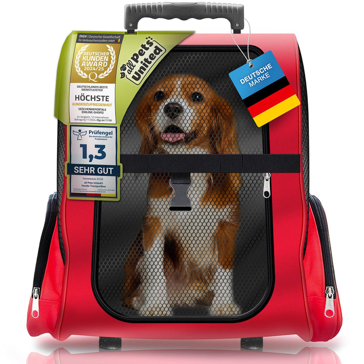 All Pets United Hunde-Trolley Haustier Tragetasche Transportbox für Hunde und Katzen Tier-Trolley Ha