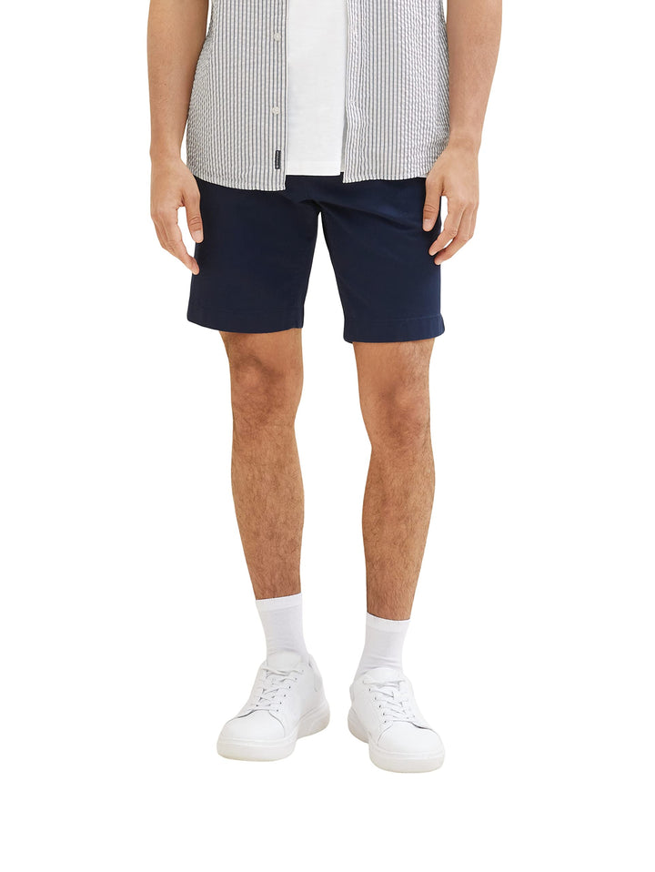 TOM TAILOR Herren Slim Chino Bermuda Shorts mit Stretch 28 10668 - Sky Captain Blue, 28 10668 - Sky