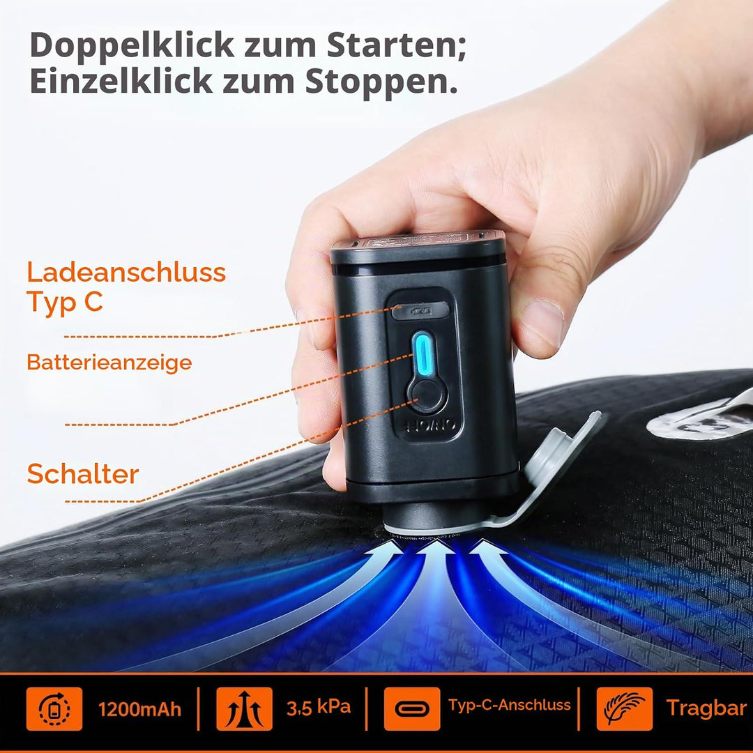 Vakuumbeutel für Kleidung Reise, Reise Vakuumbeutel mit Pumpe Kabelloser, 20 Zoll Handgepäck Vakuumb