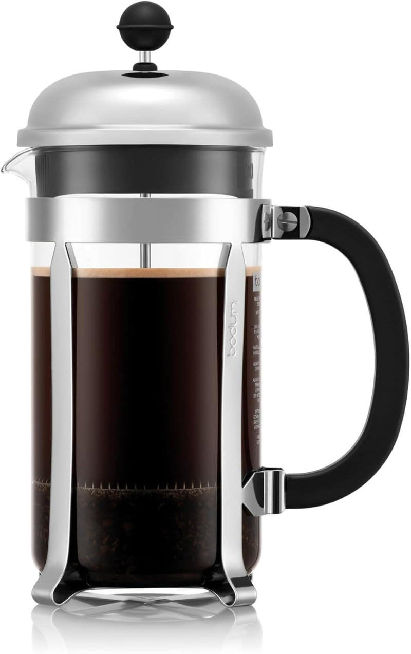 Bodum 1928-16 chambord Kaffeebereiter, 1,0 l / 34 oz - glänzend Glänzend 1.0