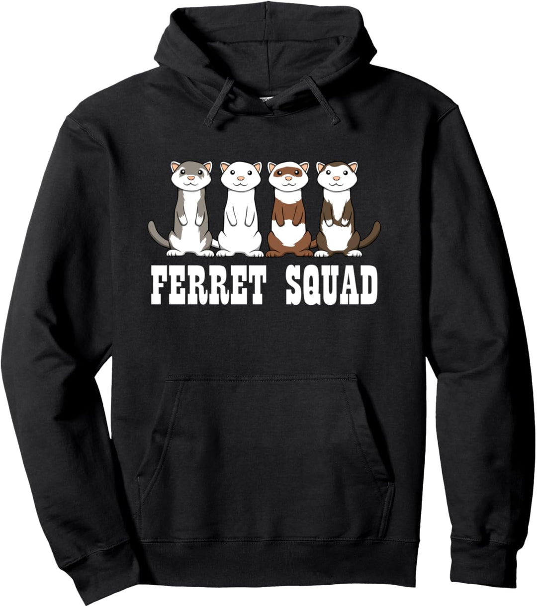 Frettchen Team Ironisch Spruch Netter Nager Pullover Hoodie