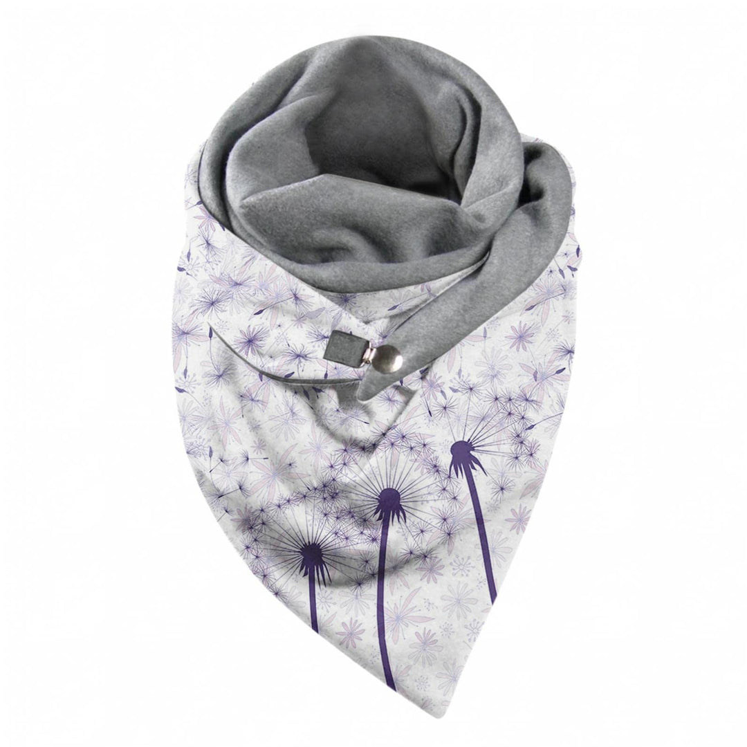 Dreieckschal Damen Schals Lässige Weich Kopftücher Dreieck Winterschal Herbstschal mit Button Knopf