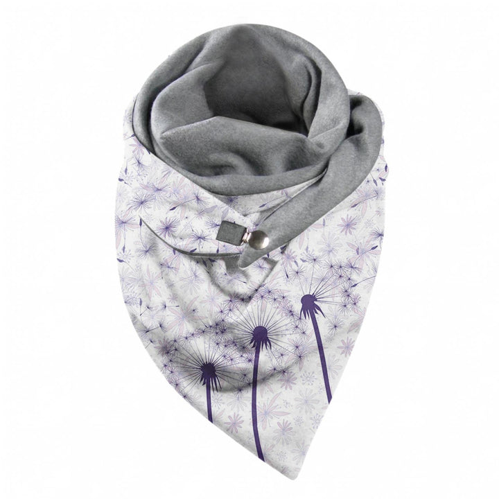 Dreieckschal Damen Schals Lässige Weich Kopftücher Dreieck Winterschal Herbstschal mit Button Knopf