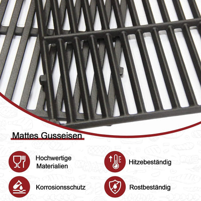 Vnierxful Gusseisen Grillrost für Weber Spirit I & II 200 Serie, Spirit E-210, E-220, S-210, S-220 G