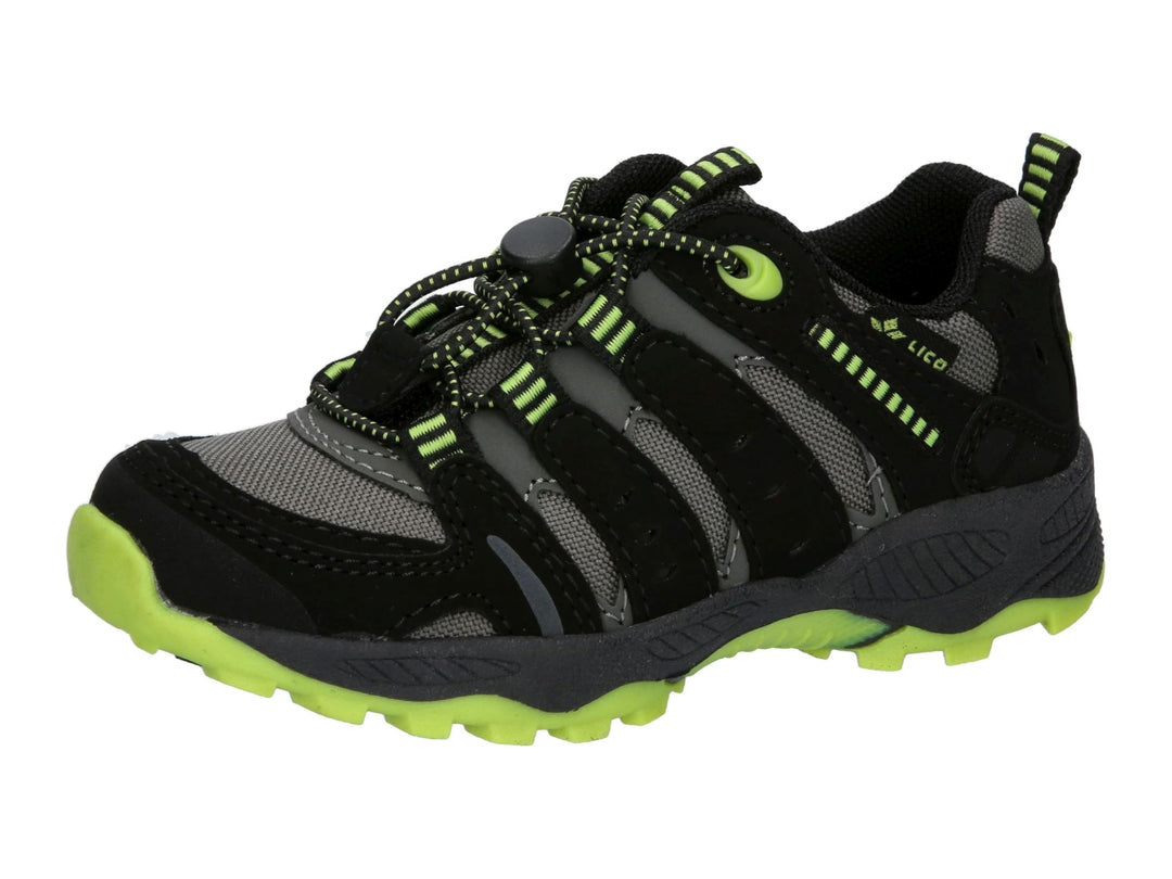 Lico Unisex Kinder Fremont Trekking-&amp; Wanderhalbschuhe 33 EU Grau Schwarz Lemon, 33 EU Grau Schwarz