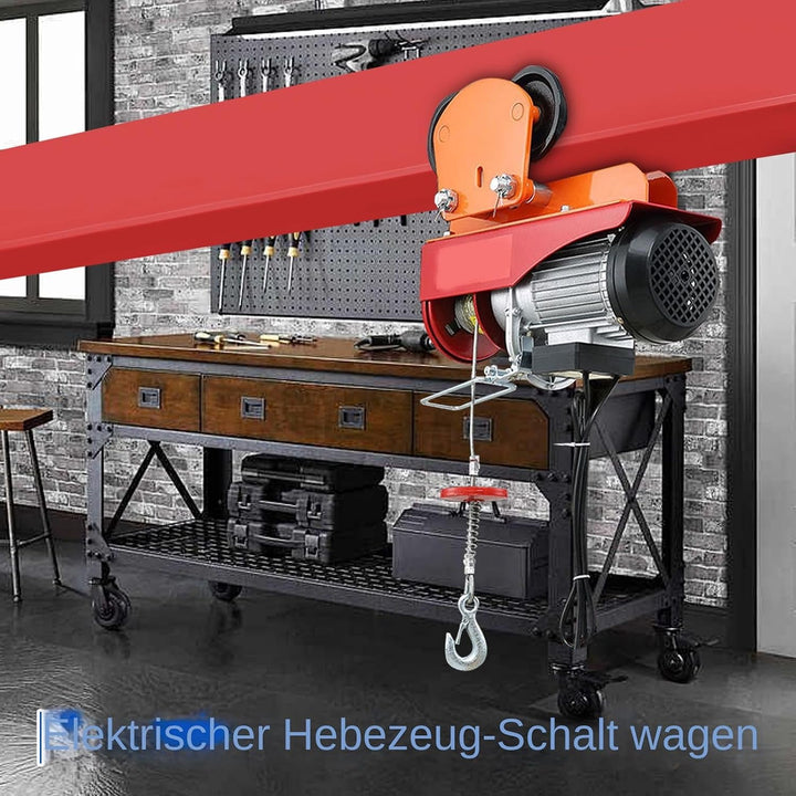 Elektrische Laufkatze mit Hubwinde | Haushalts-Klein Kran,Flexibler Elektro Flaschenzug Handlaufkatz