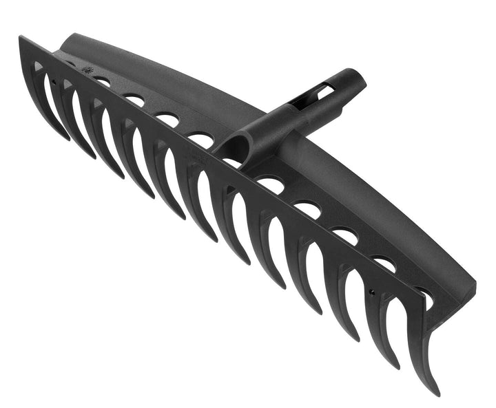 Fiskars Rechen-Kopf, 12 Zinken, Verbindbar mit Fiskars Solid Stiel, Breite: 41 cm, Kunststoff-Zinken