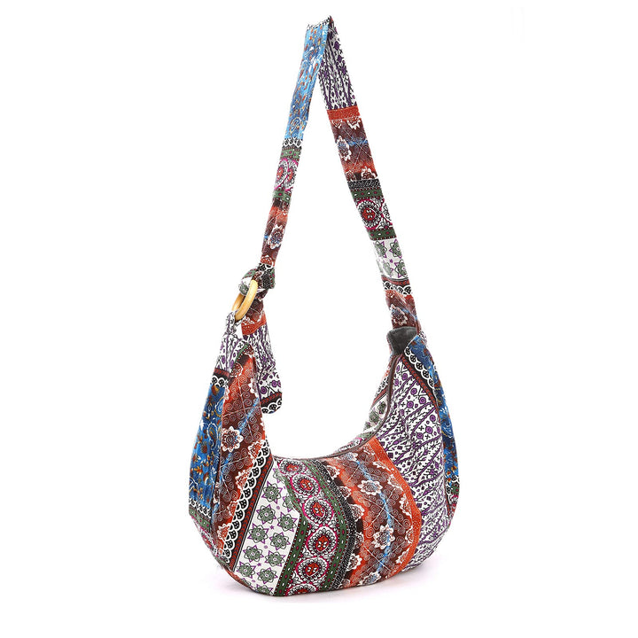 PORRASSO Hippie Umhängetasche Damen Schulterbeutel Leicht Schultertasche Tote für Reise Strandschule