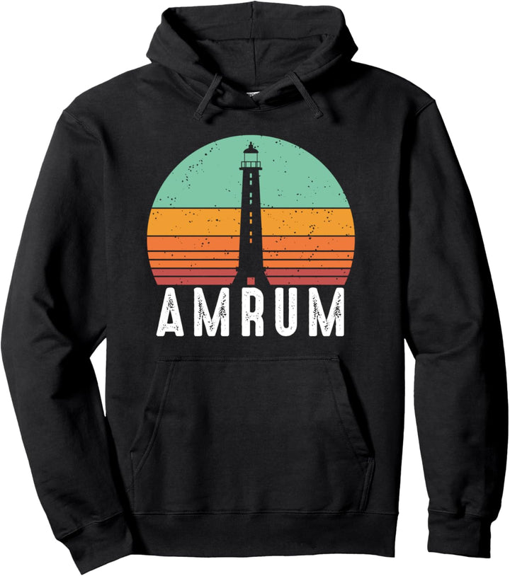 Amrum Insel Nordsee Vintage Retro Urlaub Geschenk Pullover Hoodie