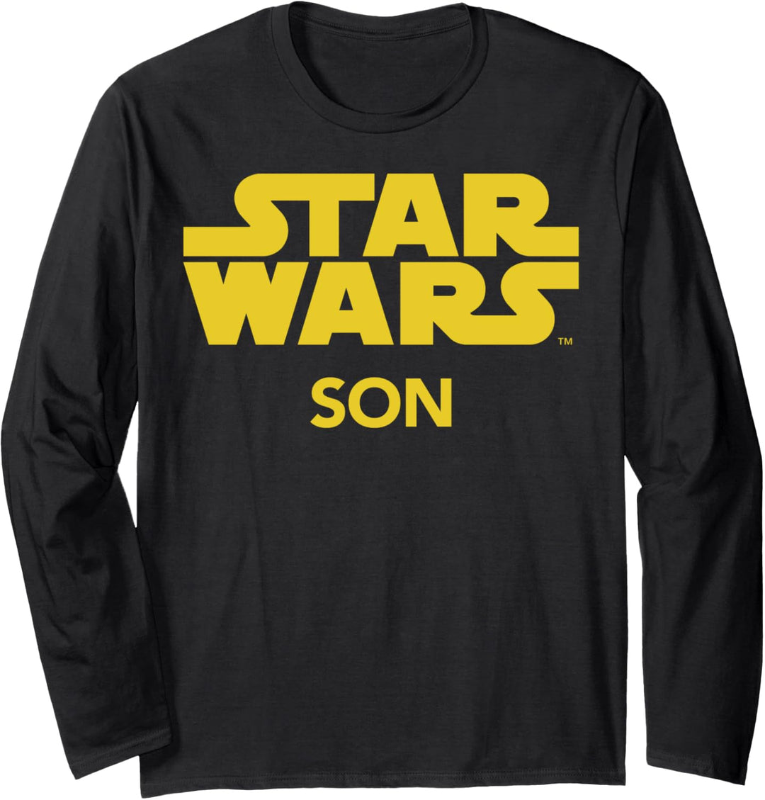 Star Wars Son Classic Title Logo Langarmshirt