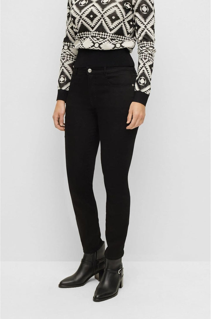 BOSS Damen Jeans-Trousers 32 Schwarz, 32 Schwarz