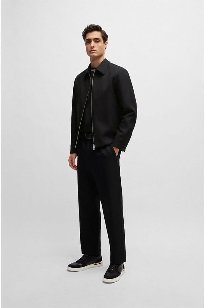 BOSS Herren Clint Tenn Sneakers aus Leder und Veloursleder mit Cupsohle und Schnürung Grösse 48 EU B