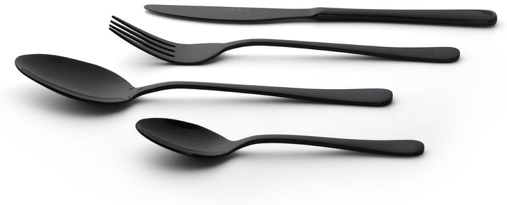 Exzact Premium 18/10 Edelstahl Besteck 16 PCS Set - 4 x Gabeln, 4 x Dinner Messer, 4 x Dinner Esslöf