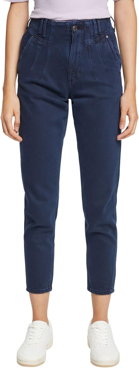 ESPRIT Damen Hose 27 400/Navy, 27 400/Navy