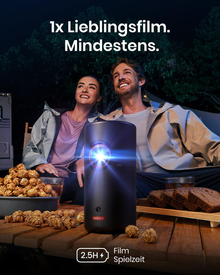 Nebula Anker Capsule 3 Laser 1080p, Smart, WLAN, Mini Beamer, Black, Portable Beamer, Dolby Digital,