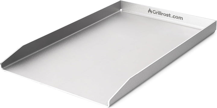 Grillrost.com Das Original Edelstahl Grillplatte | Plancha 49x32,5cm - passend für Weber Genesis I |