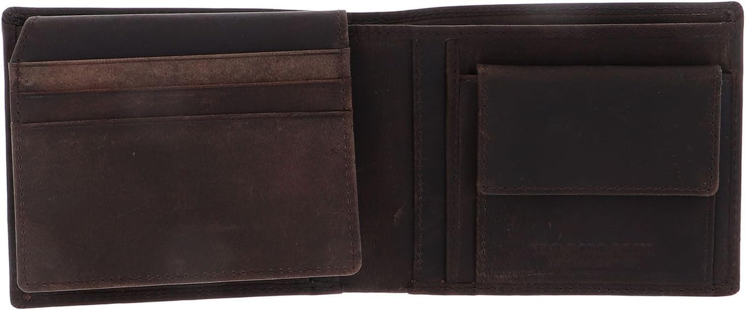 U.S. POLO ASSN. Tulsa Horizontal Wallet Coin with Flap Brown