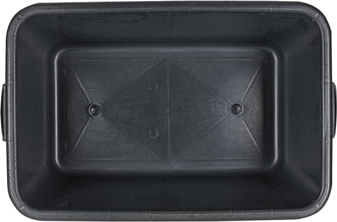 BURI 5 Stück Mörtelwanne 65 Liter Mörtelkasten rechteckig, schwarz - Baueimer Maurerkasten Mörtelküb