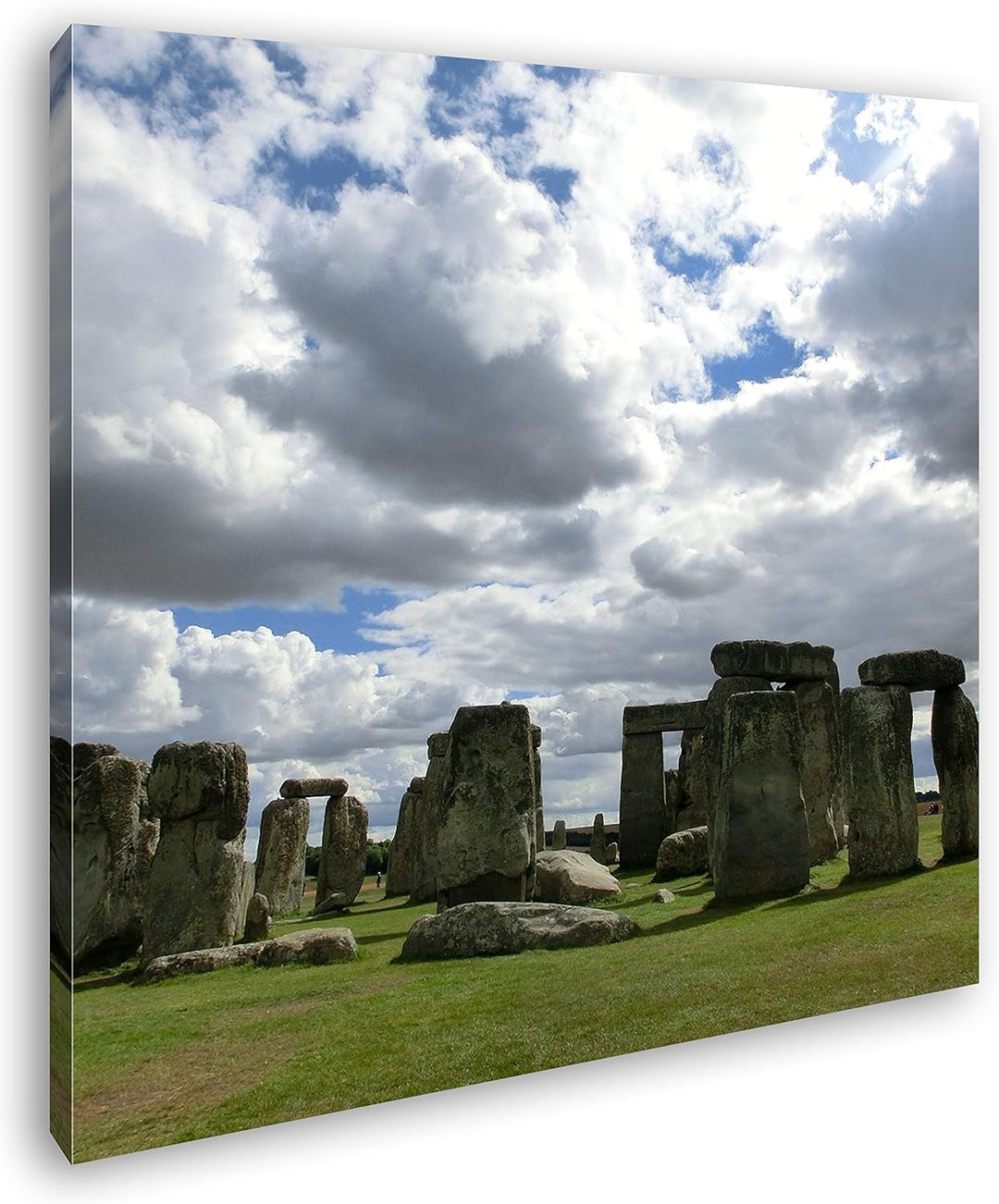 deyoli gigantische Stonehenge Felsformation in England im Format: 70x70 als Leinwandbild, Motiv fert