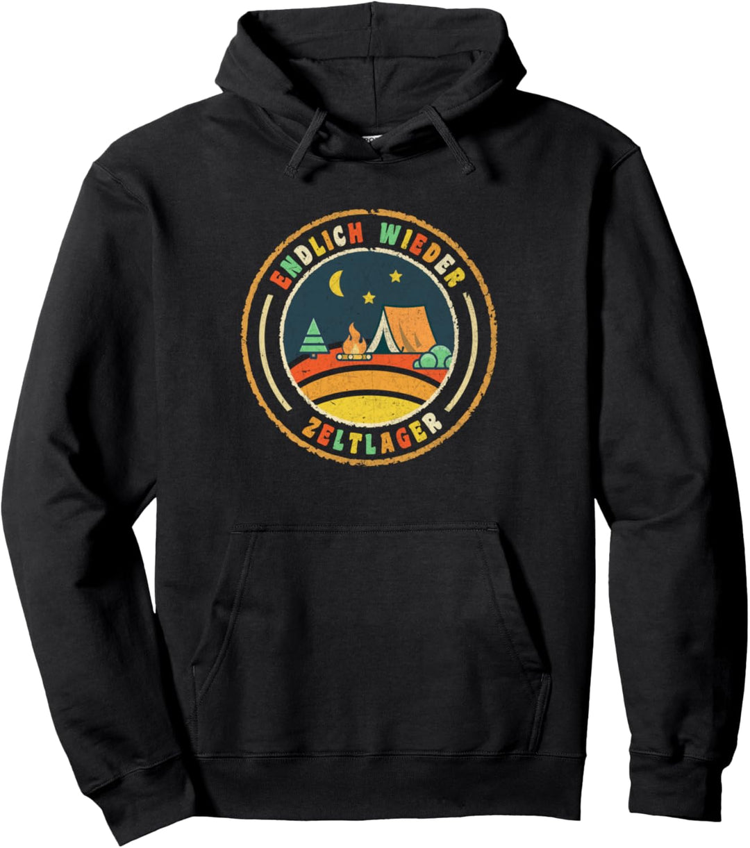 Jugendfeuerwehr Camping Pfadfinder Endlich wieder Zeltlager Pullover Hoodie