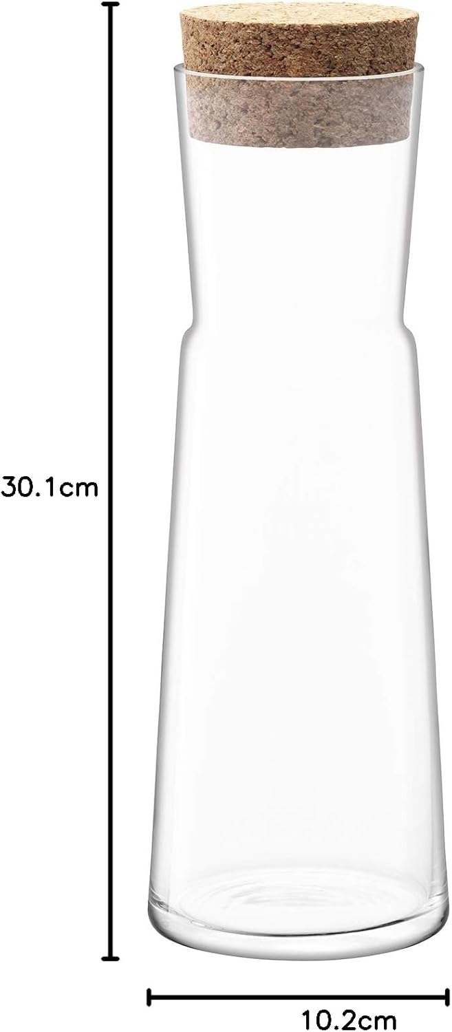 LSA Gio Karaffe & Korkstopfen 1.35L Klar, Karaffe