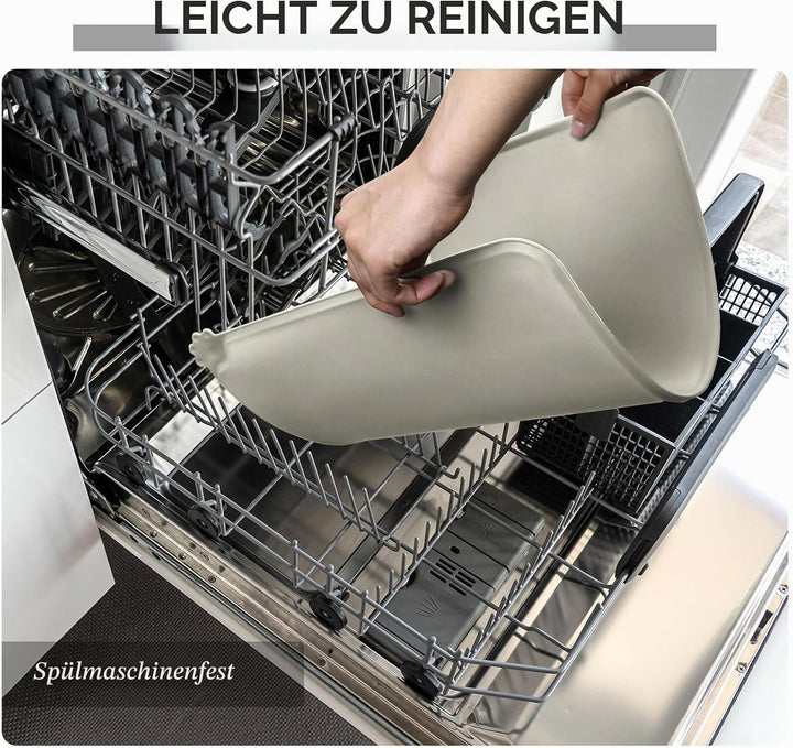 Reopet Hunde- und Katzennapfmatte, wasserdichtes, rutschfestes Silikon, Haustierfuttermatte 71 x 45