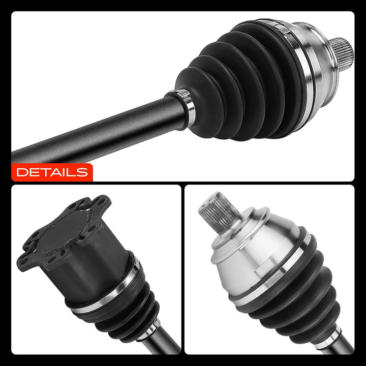 Frankberg 1x Antriebswelle Automatikgetriebe Vorderachse Rechts Kompatibel mit A6 4F2 C6 2.0L-3.2L 2