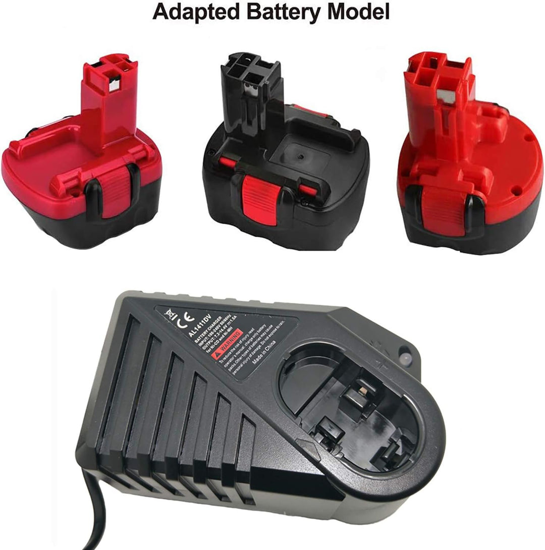 AL1411DV Ersatz für Bosch 7,2 V -14,4 V NI-CD NI-MH-Ladegerät Batterie GSR7.2 GSR9.6 GSR12 GSR14.4 B