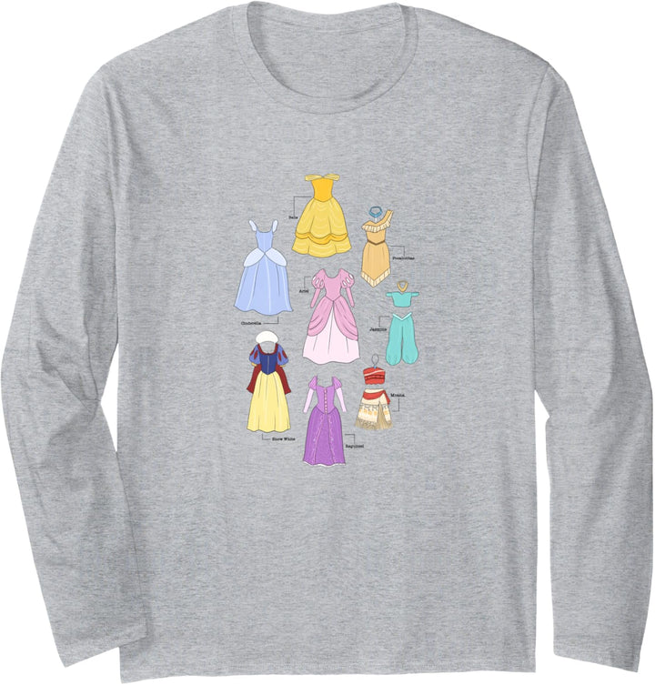 Disney Princess Textbook Dresses Langarmshirt