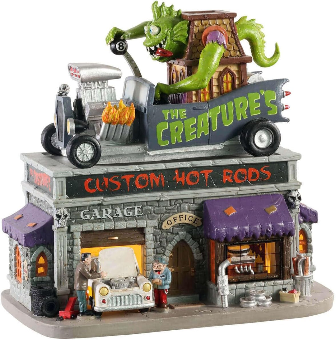 Lemax - The Creature`s Custom Hot Rod Shop 05611 Werkstatt Halloween Spookytown