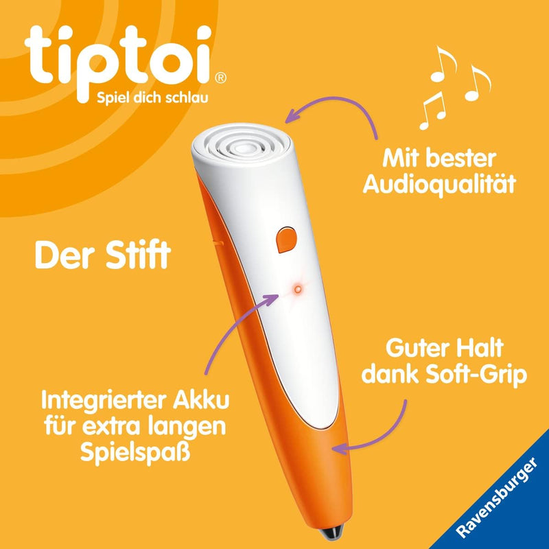 Ravensburger tiptoi® Spiel 00107 - Der interaktive Wissens-Globus - Lern-Globus für Kinder ab 7 Jahr