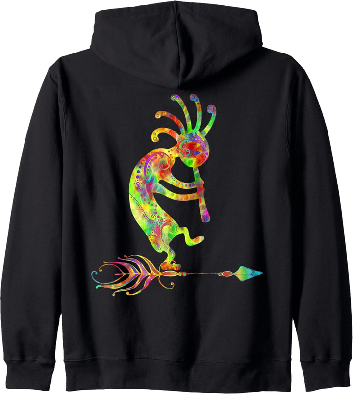 Native American Kokopelli With Feather 1 - Fan Fun Kapuzenjacke