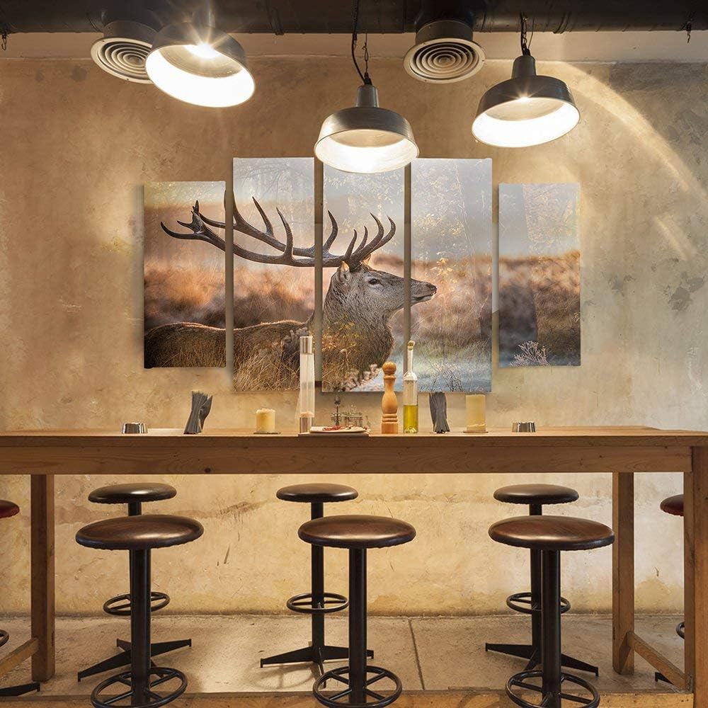 Feeby. Leinwandbild - 5 Teile - Bilder, Wand Bild, Wandbilder, Kunstdruck XXL, 5-Teilig, Typ B, 200x