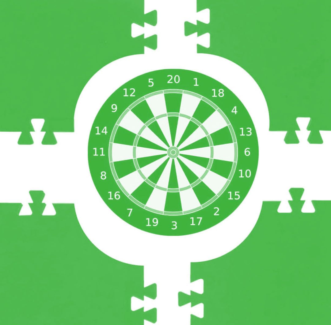Dart Catchring Surround,Dartscheiben-Einfassung, Surround Auffangring,Dart Backboard,Besteht aus 5 T