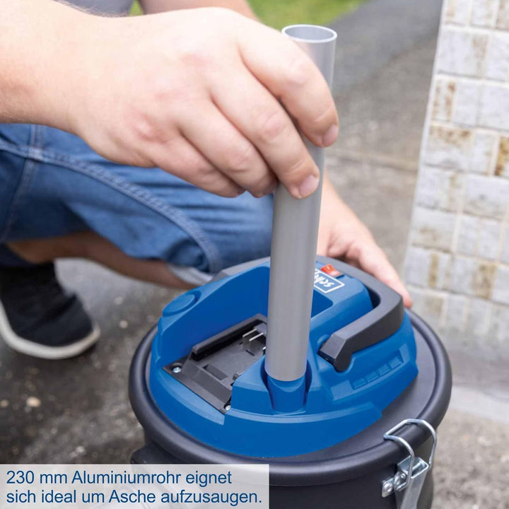Scheppach Akku Aschesauger C-AVC15-X | 10kPa Saugleistung | 15L Behältervolumen | 1m Schlauchlänge |