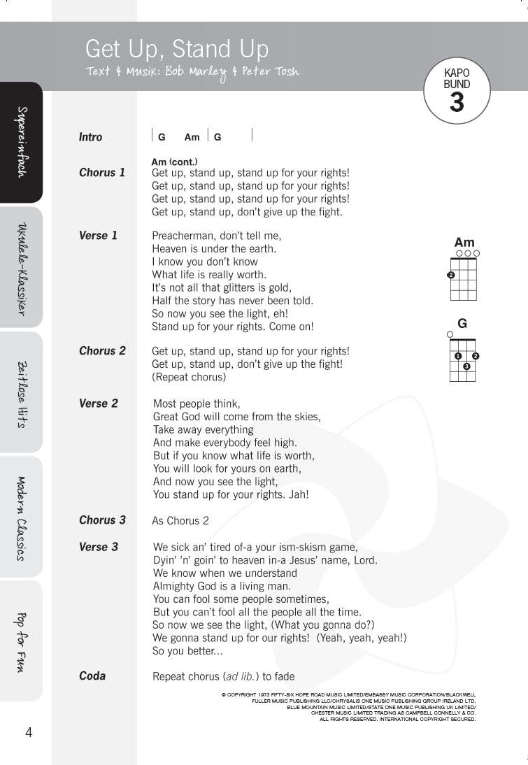Justinguitar.com Ukulele: Noten, Sammelband für Ukulele: 25 grossartige Songs für die Ukulele mit Ti