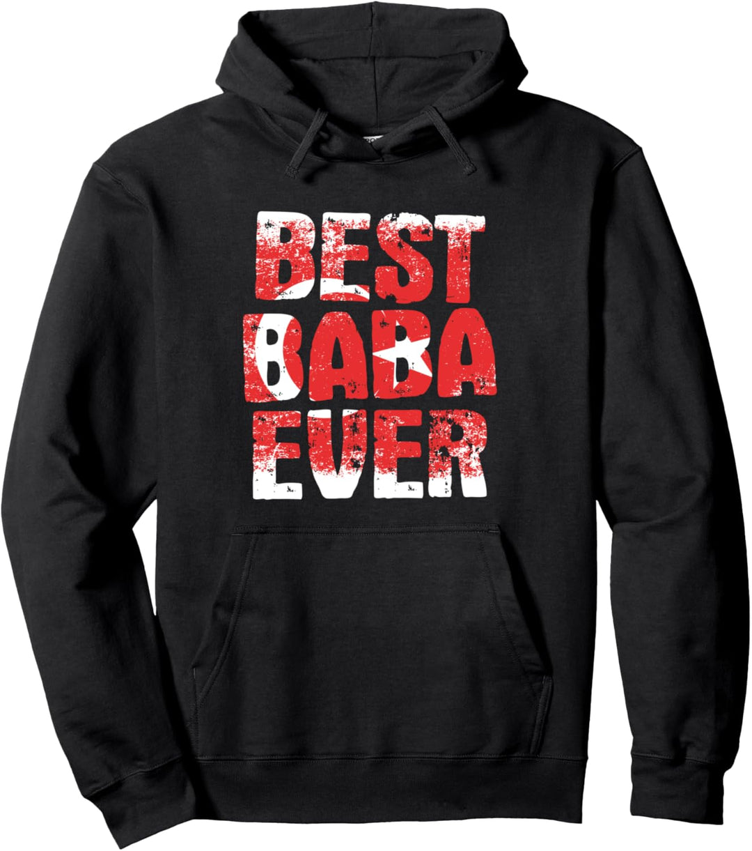 Bester Baba Der Welt Türkischer Vater Papa Türkei Retro Pullover Hoodie
