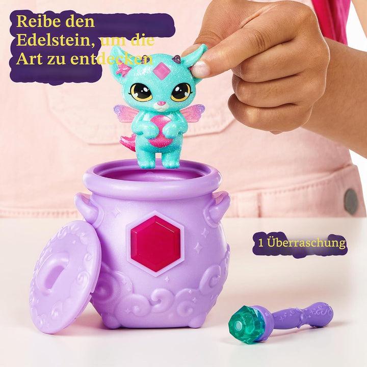 Magic Mixies - Magic Mixlings Mega Pack, Zauberkessel und 4 glitzernde Mixies Puppen, 1 Überraschung