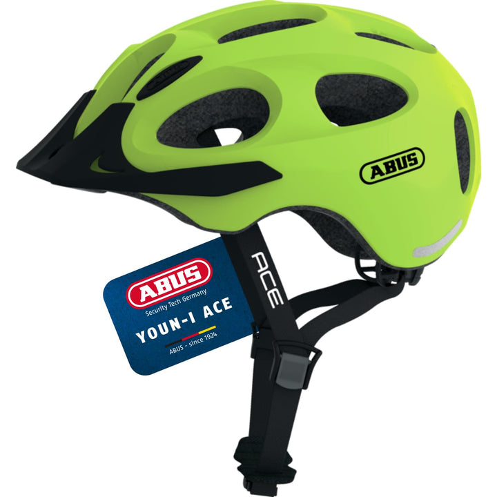 ABUS Stadthelm Youn-I ACE - Fahrradhelm für den Alltag - mit integriertem LED-Rücklicht - für Damen
